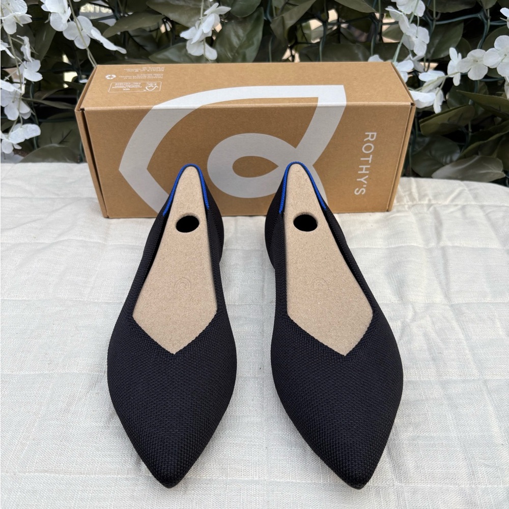 Rothy's Black and Blue Women's Flats